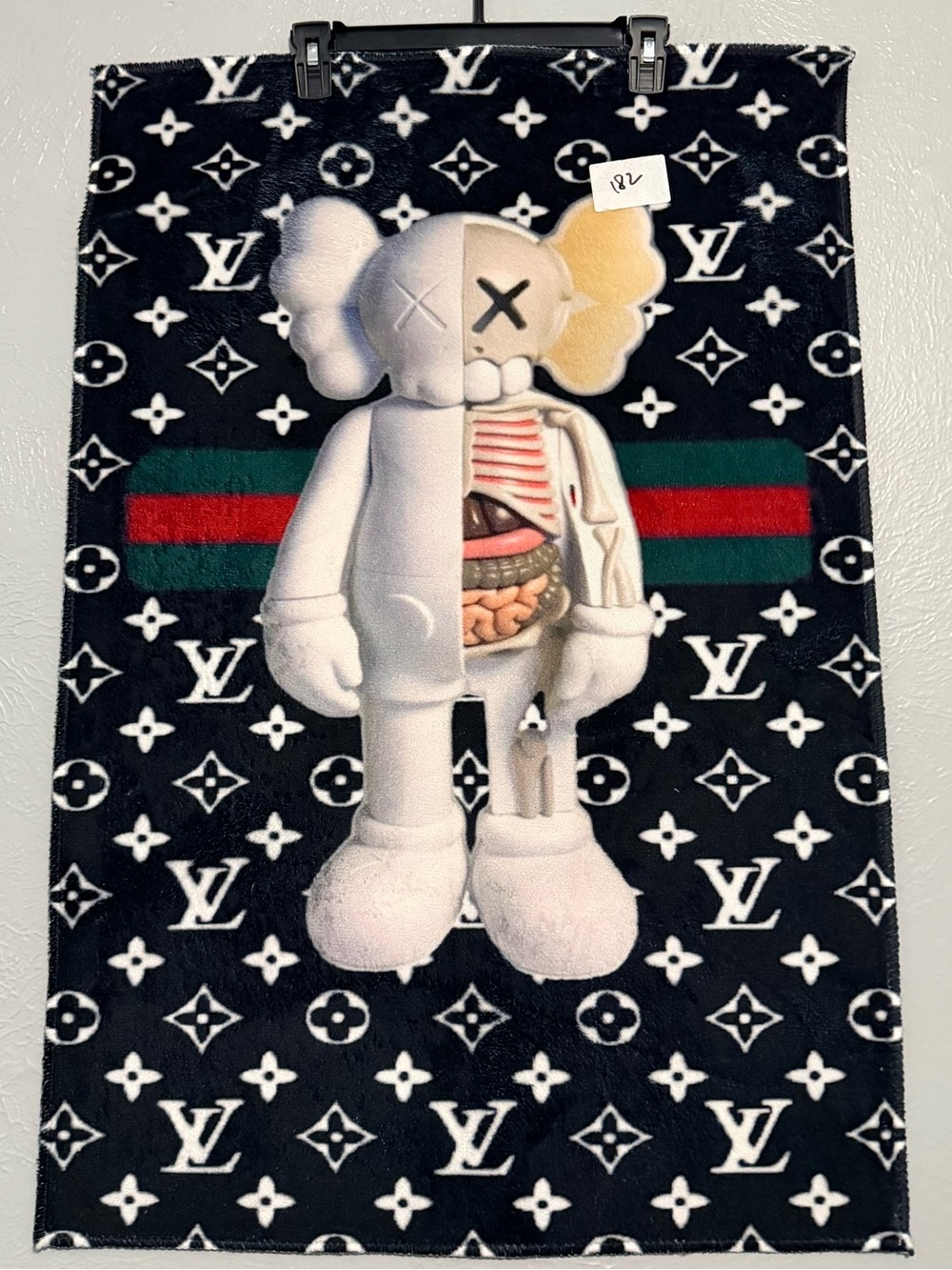 Custom Made KAWS Luxury Graphic Print Rug/Room Decor 35x24 IN.